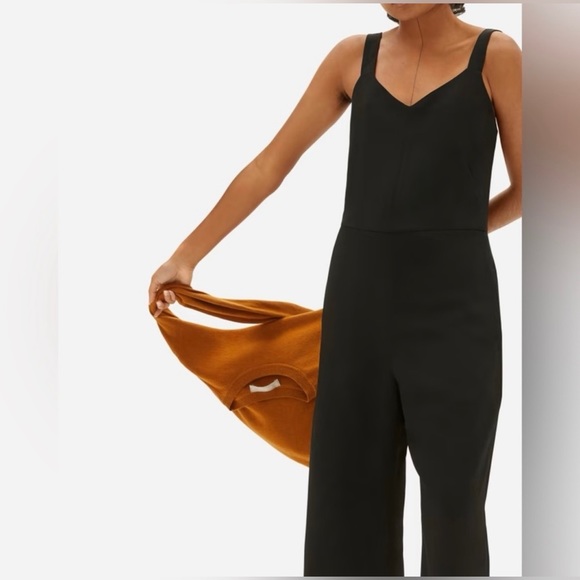 EVERLANE Japanese Go Weave Slip Jumpsuit Size 6 - Picture 4 of 14